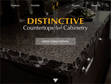 Tablet Screenshot of distinctive-countertops.com